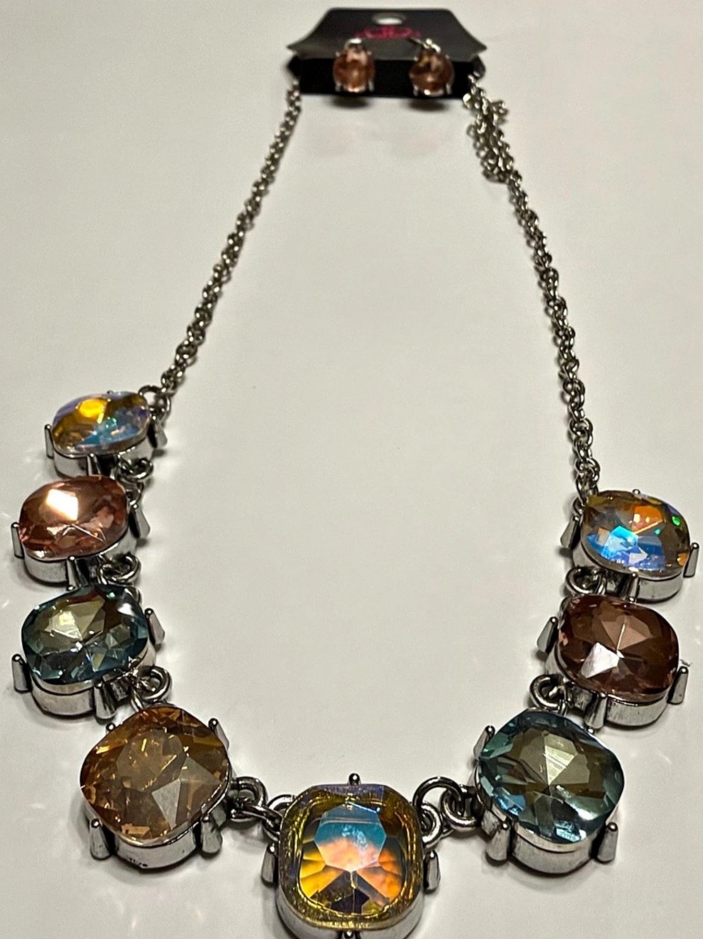 Paparazzi Iridescent Icing - Multi Multicolor Statement Necklace
